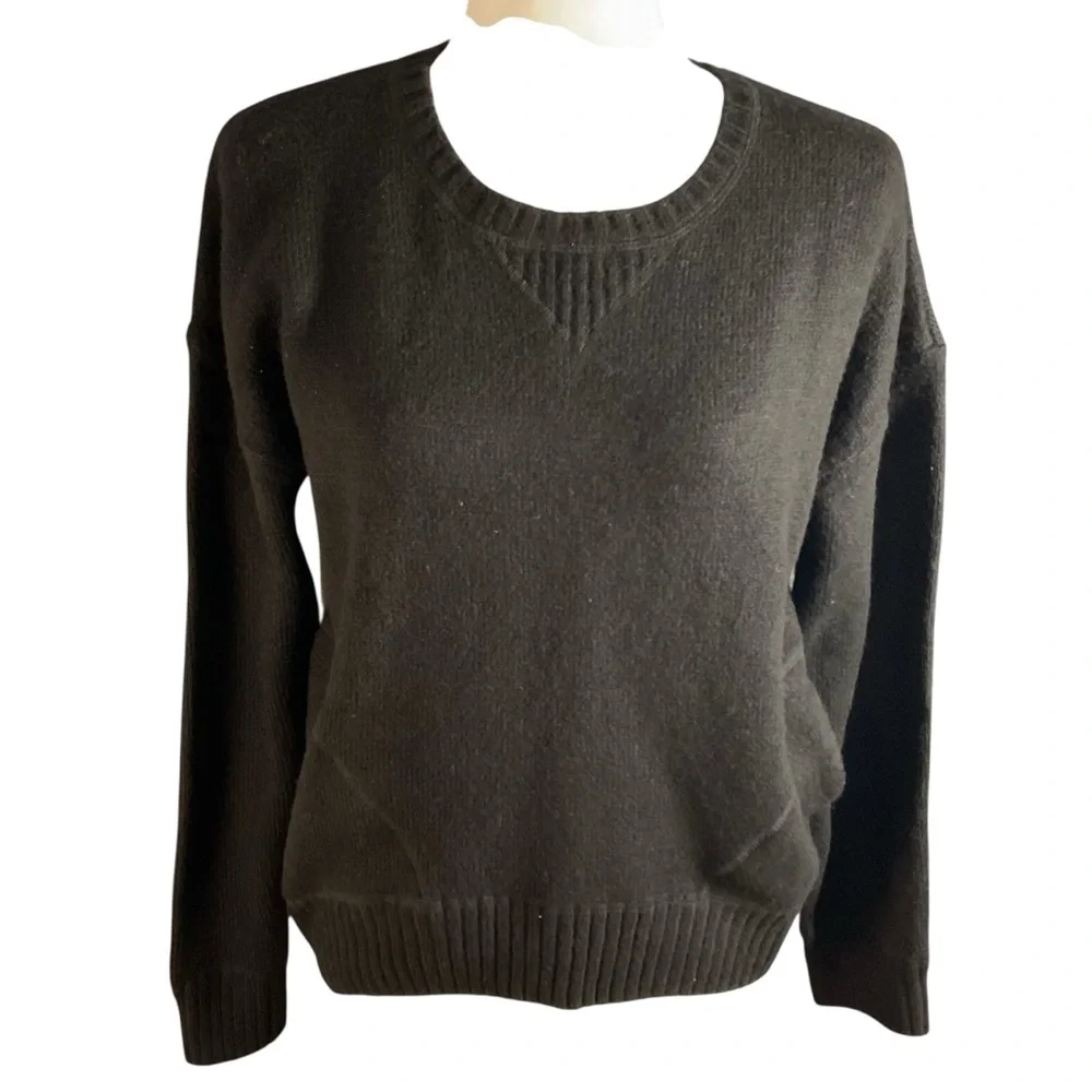 NWT Tuckernuck Women's Black Faris Pullover Crewneck Long Sleeve Sweater Sz. S